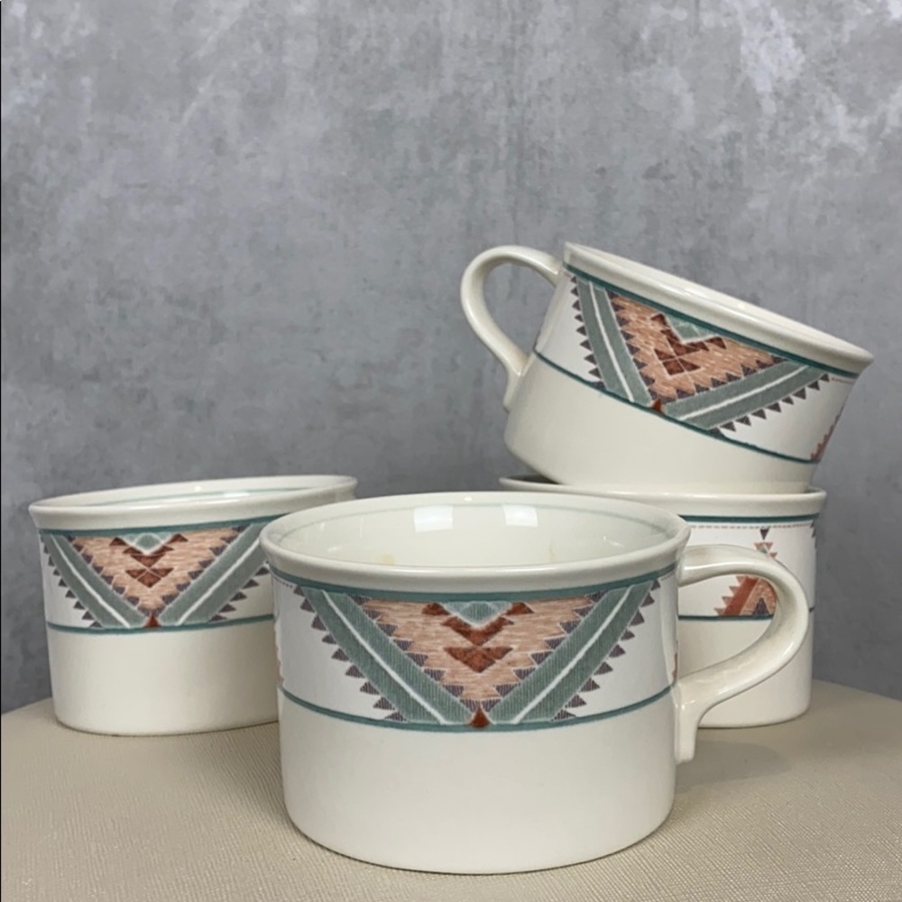 Vintage Mikasa Intaglio santa fe mugs - Picture 2 of 5